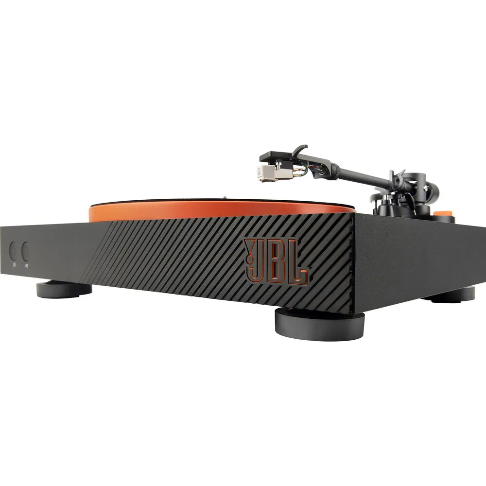 JBL SPINNER BT Manual Two-Speed Turntable with Bluetooth (Black and Orange)