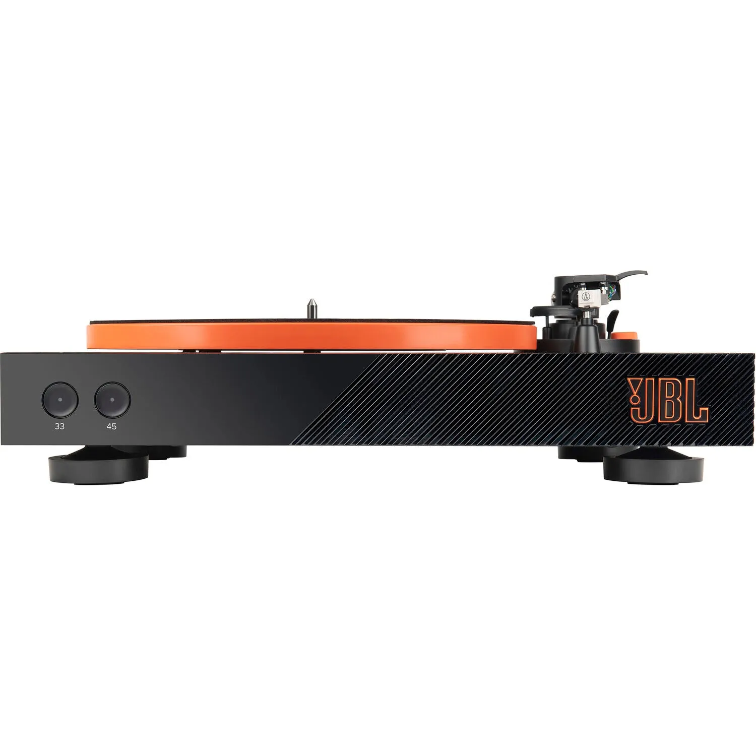 JBL SPINNER BT Manual Two-Speed Turntable with Bluetooth (Black and Orange)