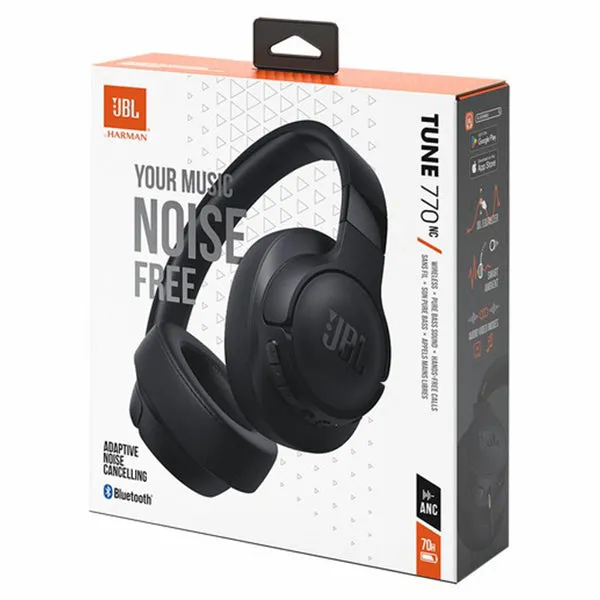 JBL Tune 770NC Over-Ear Wireless Headphones - Black | JBLT770NCBLK