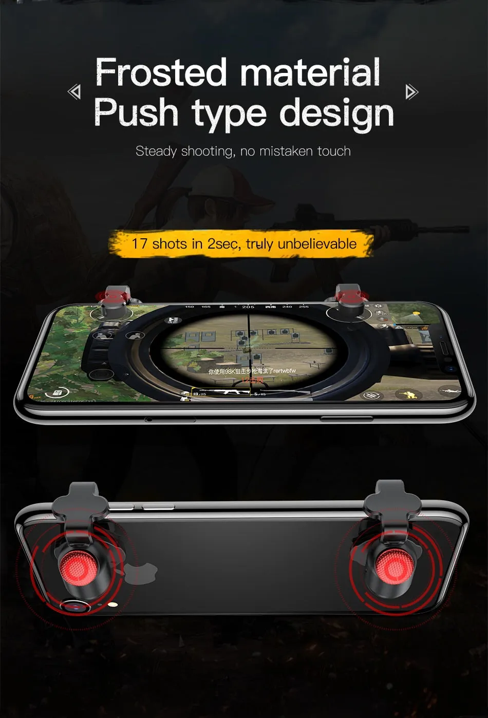 Joystick Trigger Fire Button for Mobile Phone (PUBG Game)