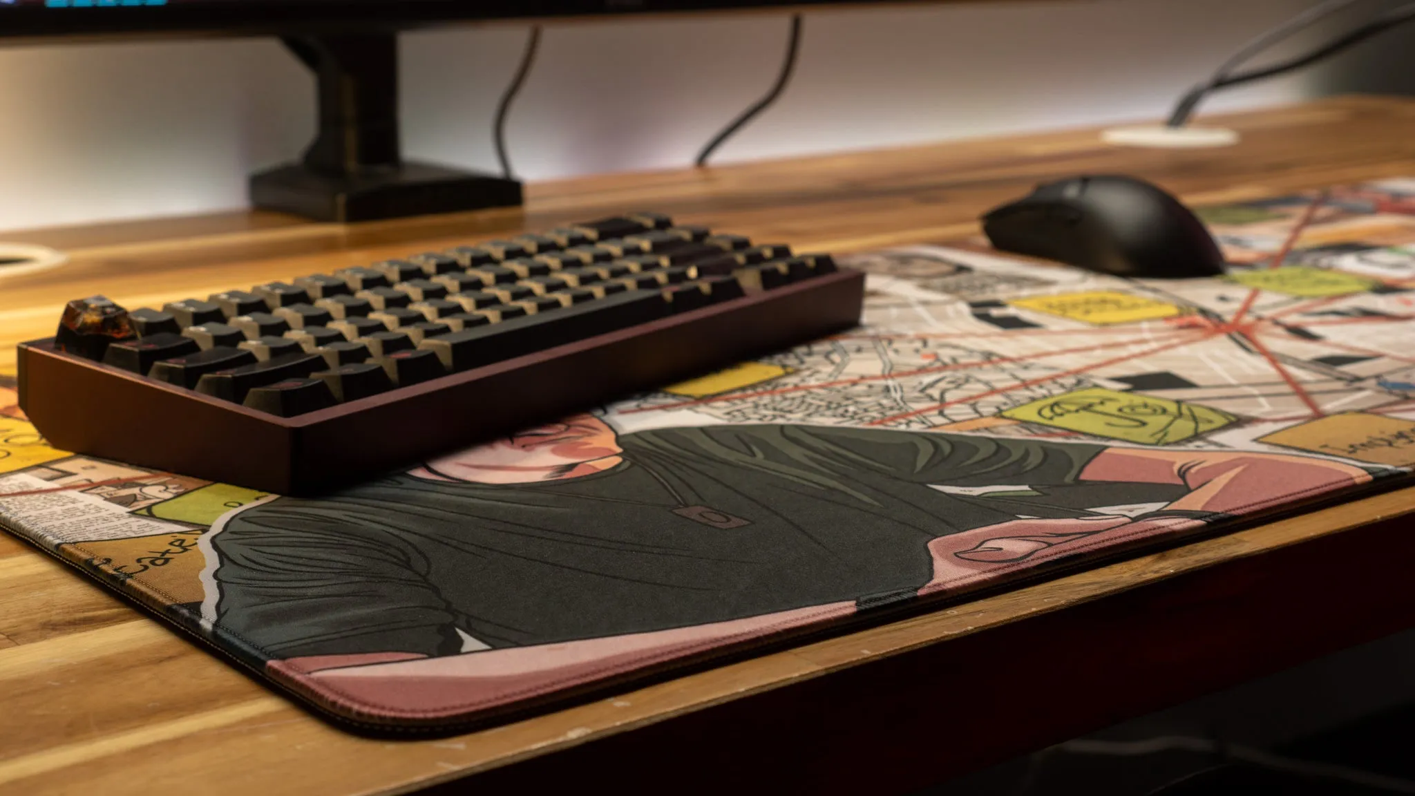 Just Interrogations "2023 Interrogations Case File" Limited Edition Content Creator Collaboration Gaming XL Deskmat