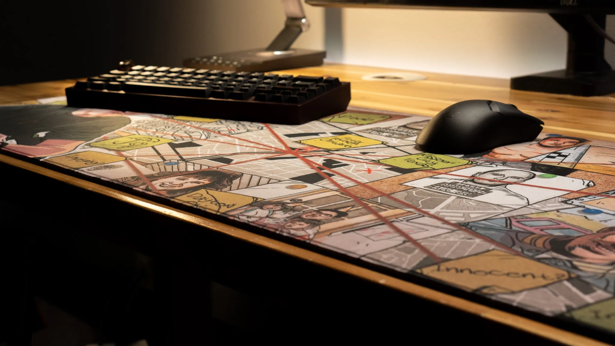 Just Interrogations "2023 Interrogations Case File" Limited Edition Content Creator Collaboration Gaming XL Deskmat