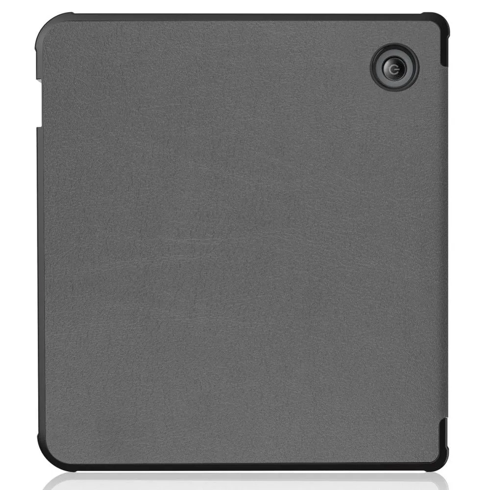 Kobo Libra 2 cool origami stand PU leather flip case - Grey