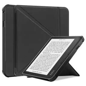 Kobo Sage cool origami stand PU leather flip case - Black