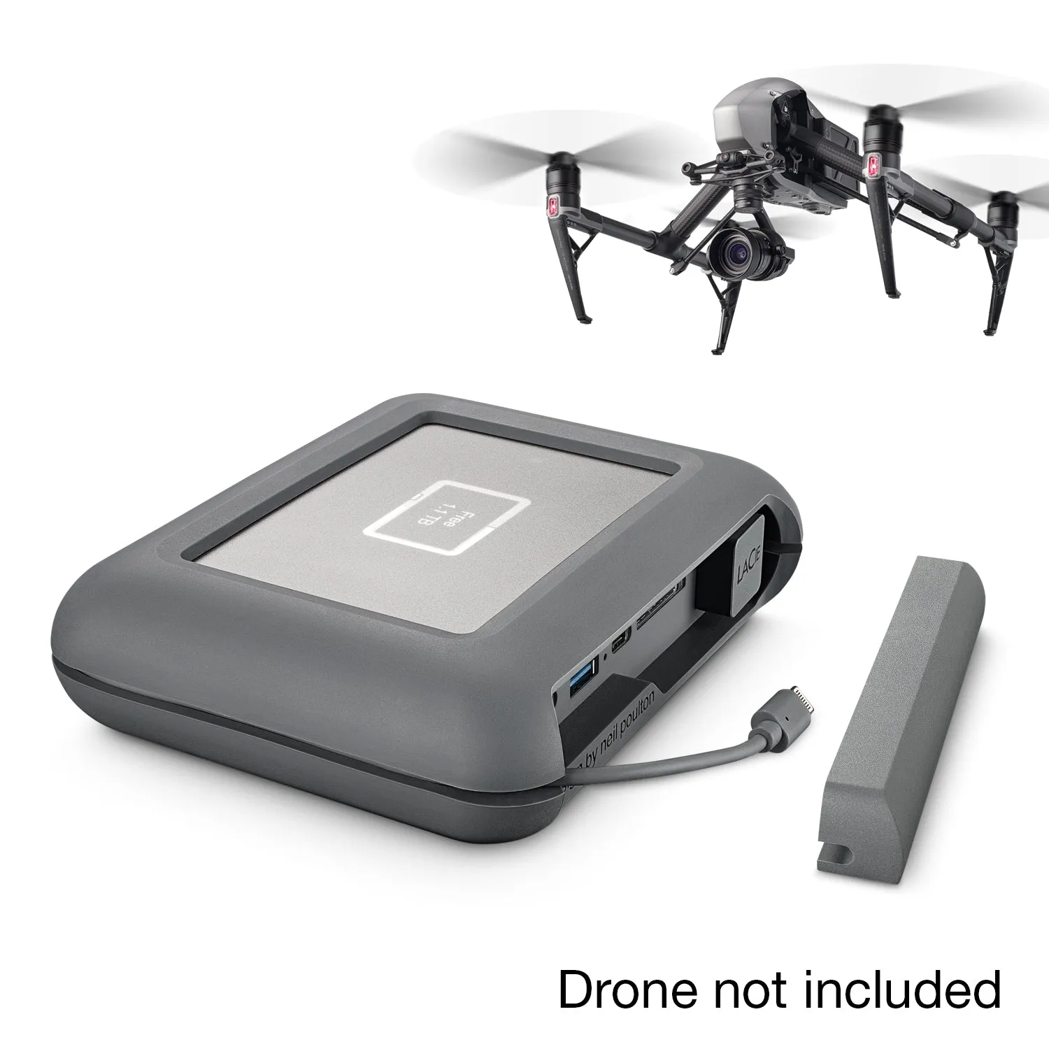 LaCie DJI Copilot BOSS 2TB HDD Featuring In-Field Direct Backup