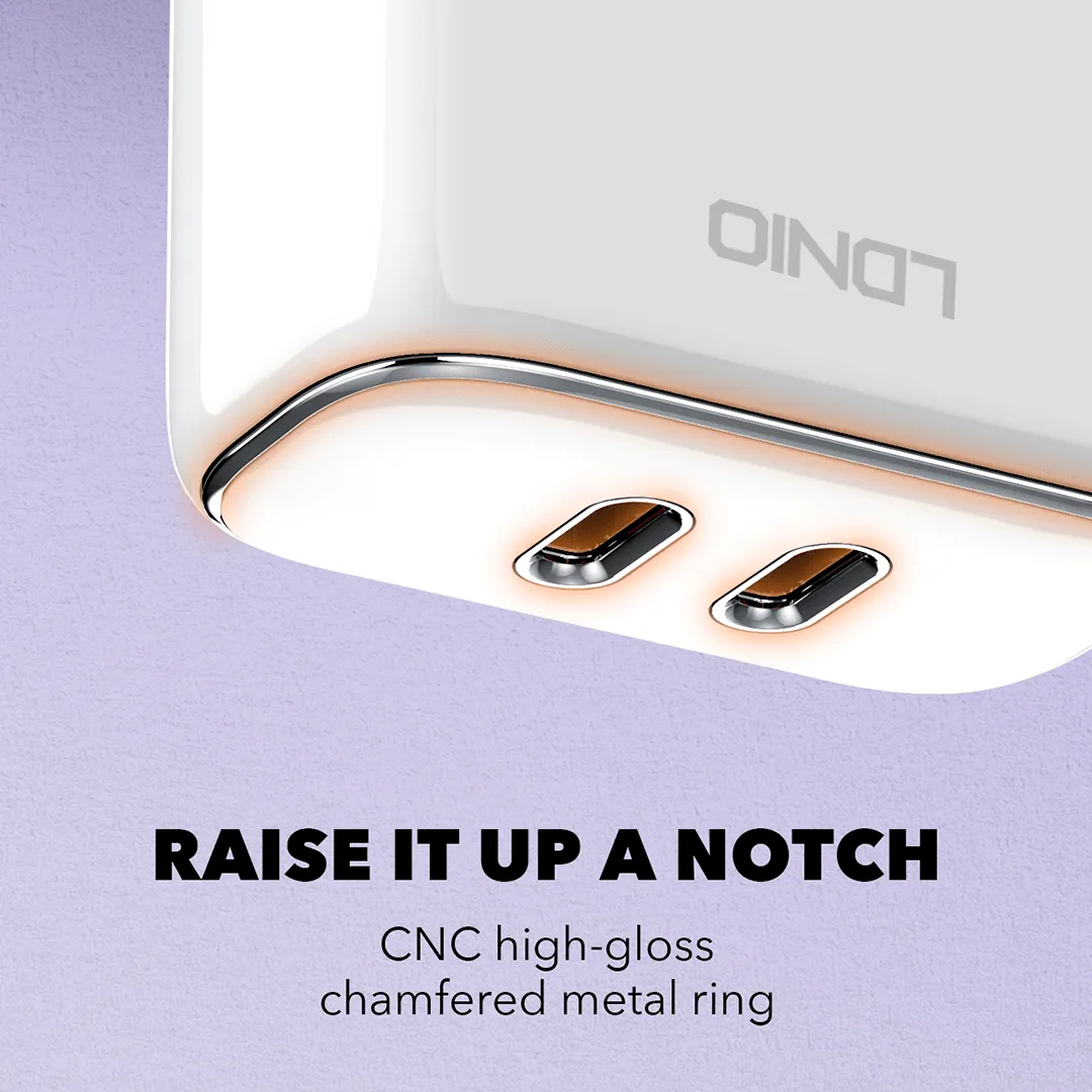 LDNIO 35W Dual USB-C Fast Charger UK