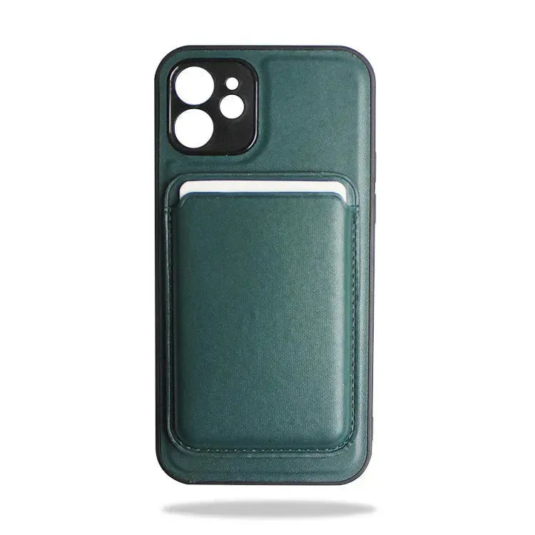 Leather Mobile Phone Case with Magnetic Card holder