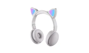 LED Cat Ear Headphones RGB Color Bluetooth 5.0 Headsets