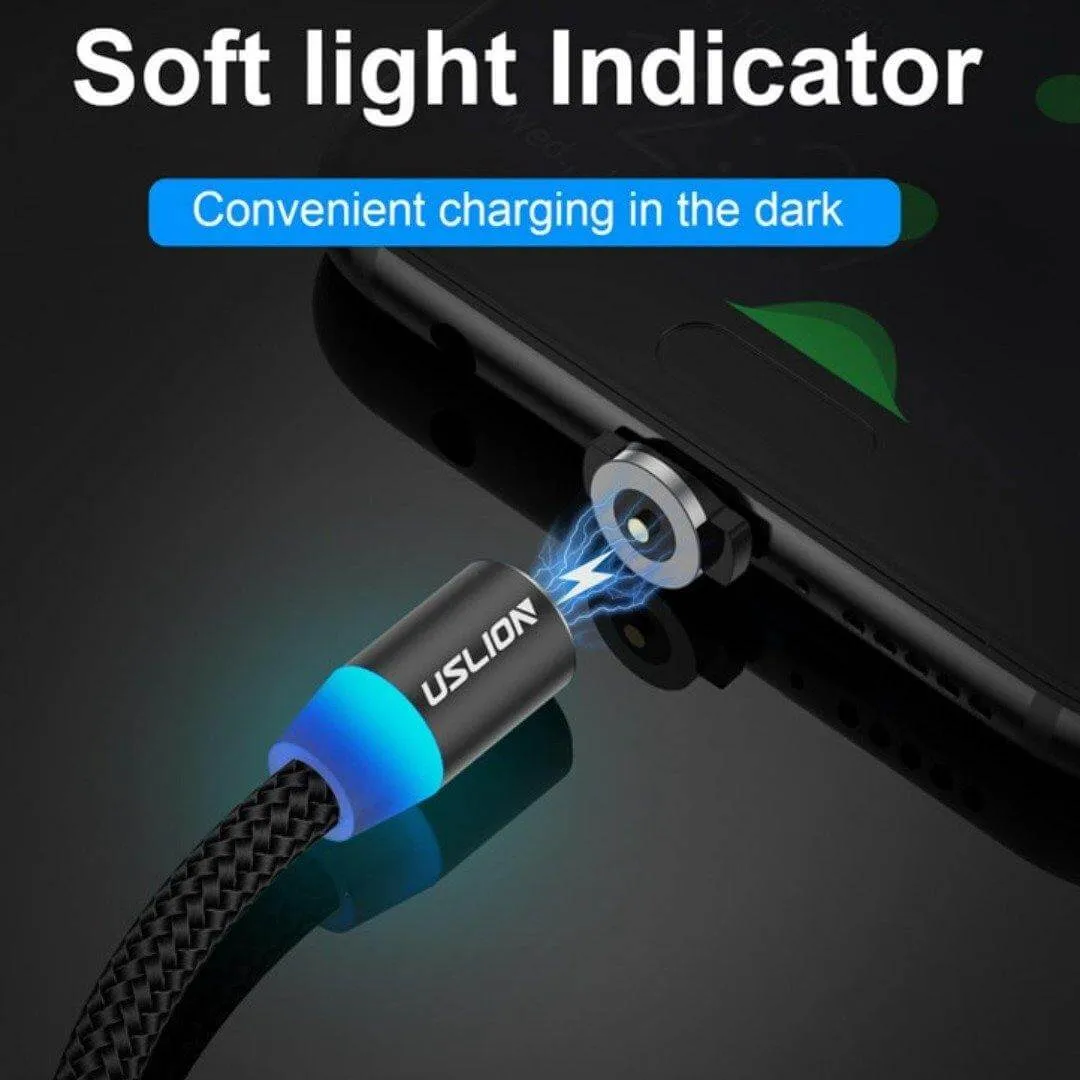 LED Fast Charging Magnetic USB Cable