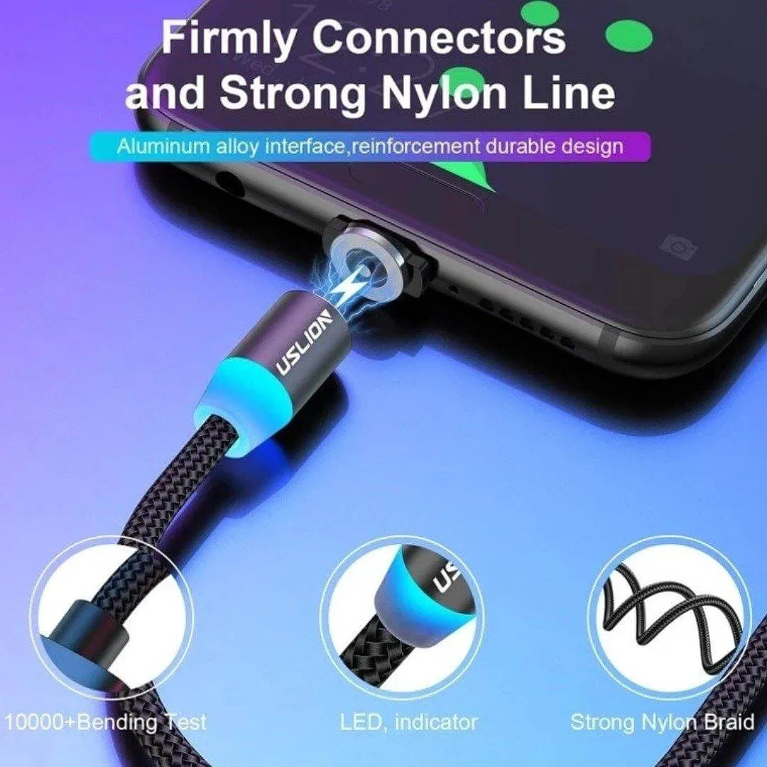 LED Fast Charging Magnetic USB Cable