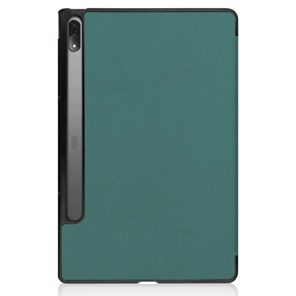 Lenovo Tab P12 Pro tri-fold leather flip case - Green