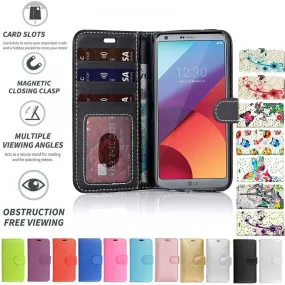 LG G4 Stylus Flip Folio Book Wallet Case