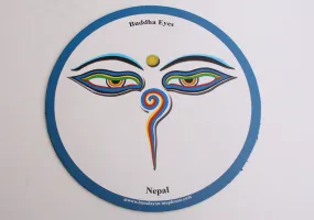 Light Weight and Anti Slip Buddha Eyes Printed Round Mousepad Mat