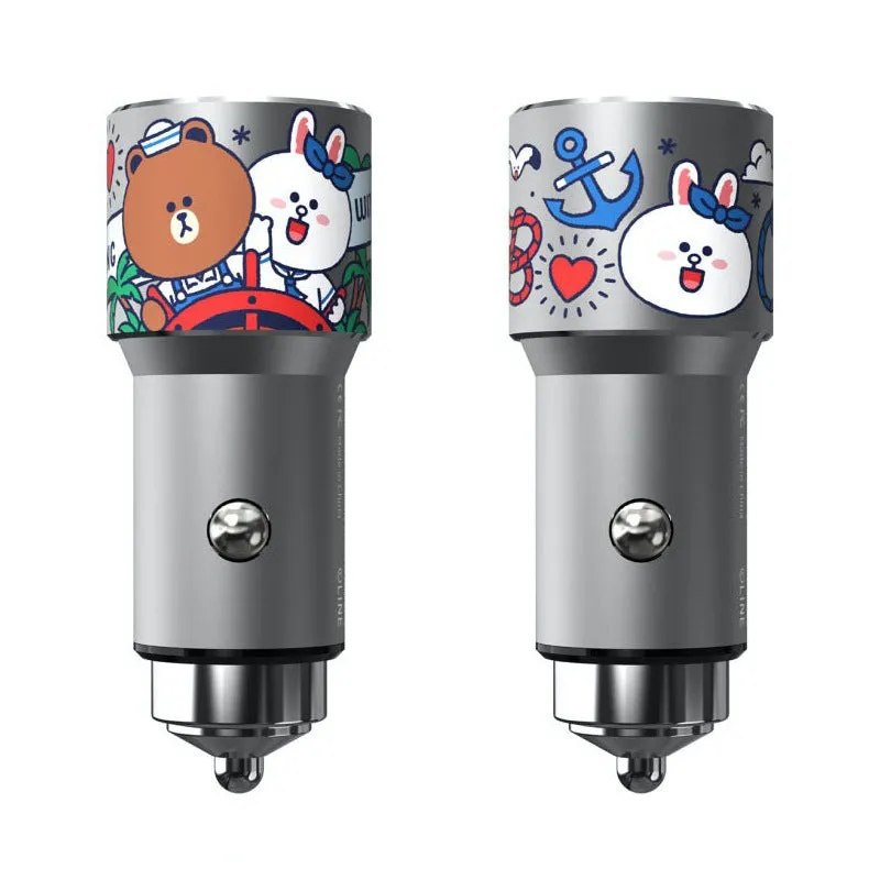 Line Friends Let's Set Sail 38W Fast Charging Car Charger