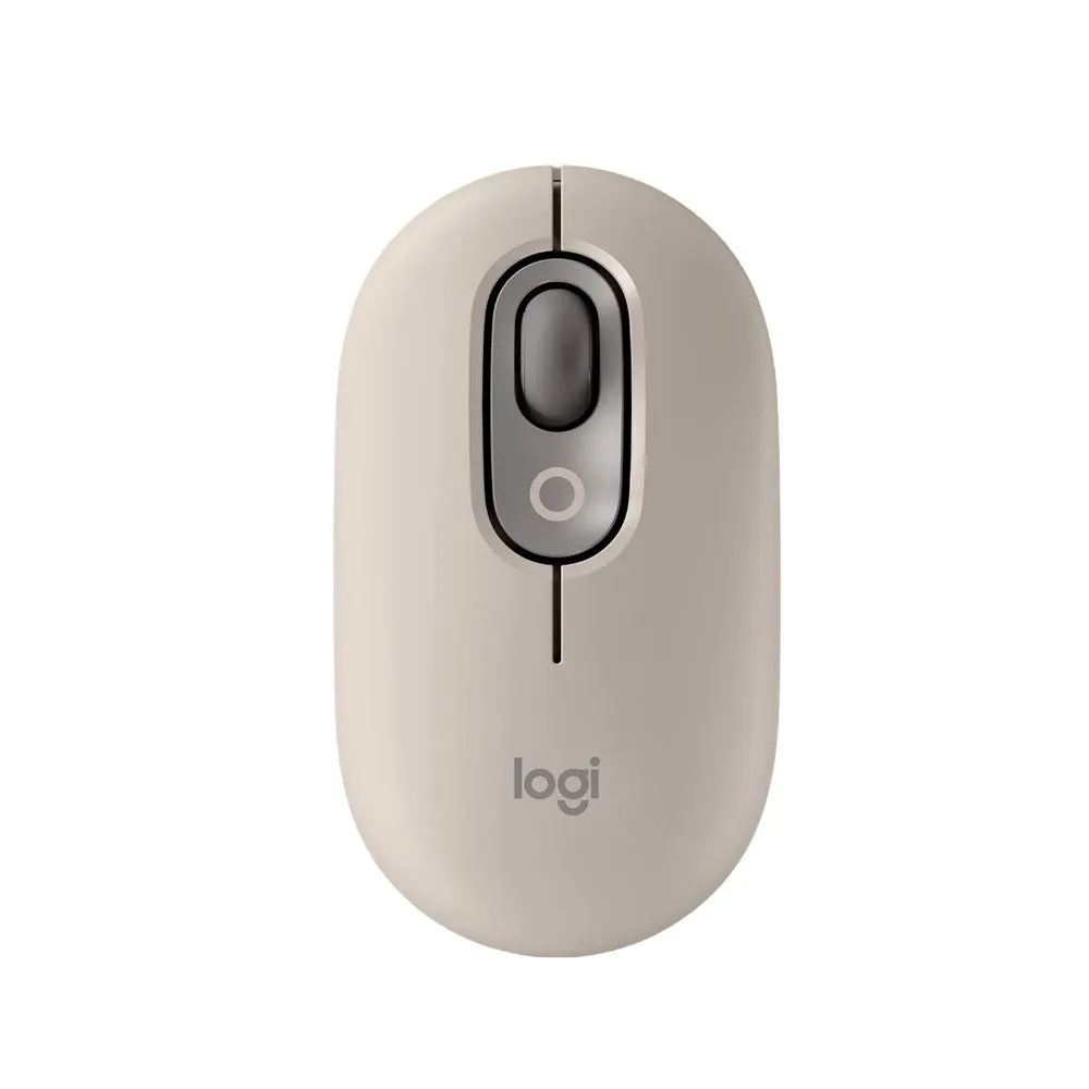 Logitech POP Mouse, Wireless Customisable Emojis, SilentTouch Technology, Precision Scroll, Bluetooth USB Multi-device