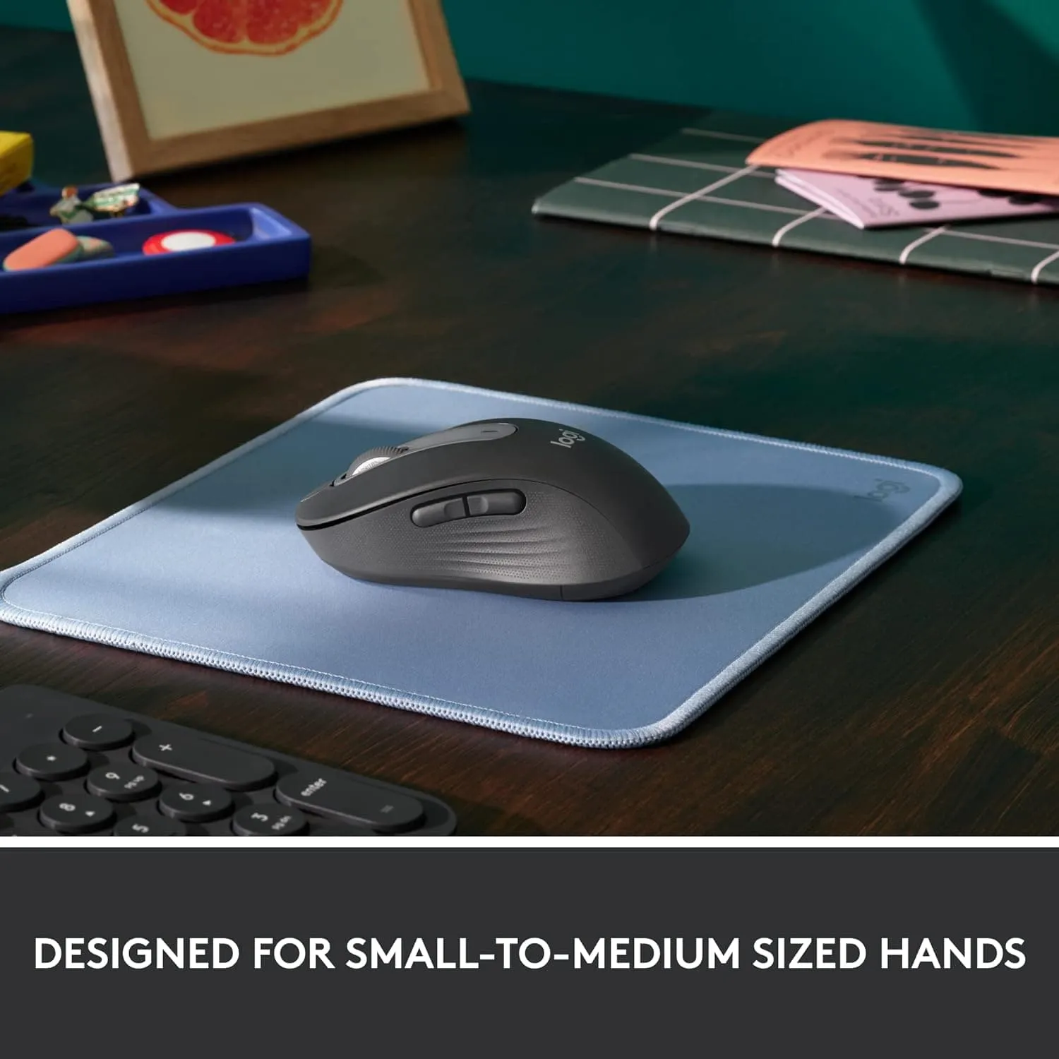 Logitech Signature M650 Wireless Mouse - For Small to Medium Sized Hands, 2-Year Battery, Silent Clicks, Customisable Side Buttons, Bluetooth, for PC/Mac/Multi-Device/Chromebook - Graphite