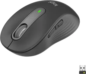 Logitech Signature M650 Wireless Mouse - For Small to Medium Sized Hands, 2-Year Battery, Silent Clicks, Customisable Side Buttons, Bluetooth, for PC/Mac/Multi-Device/Chromebook - Graphite