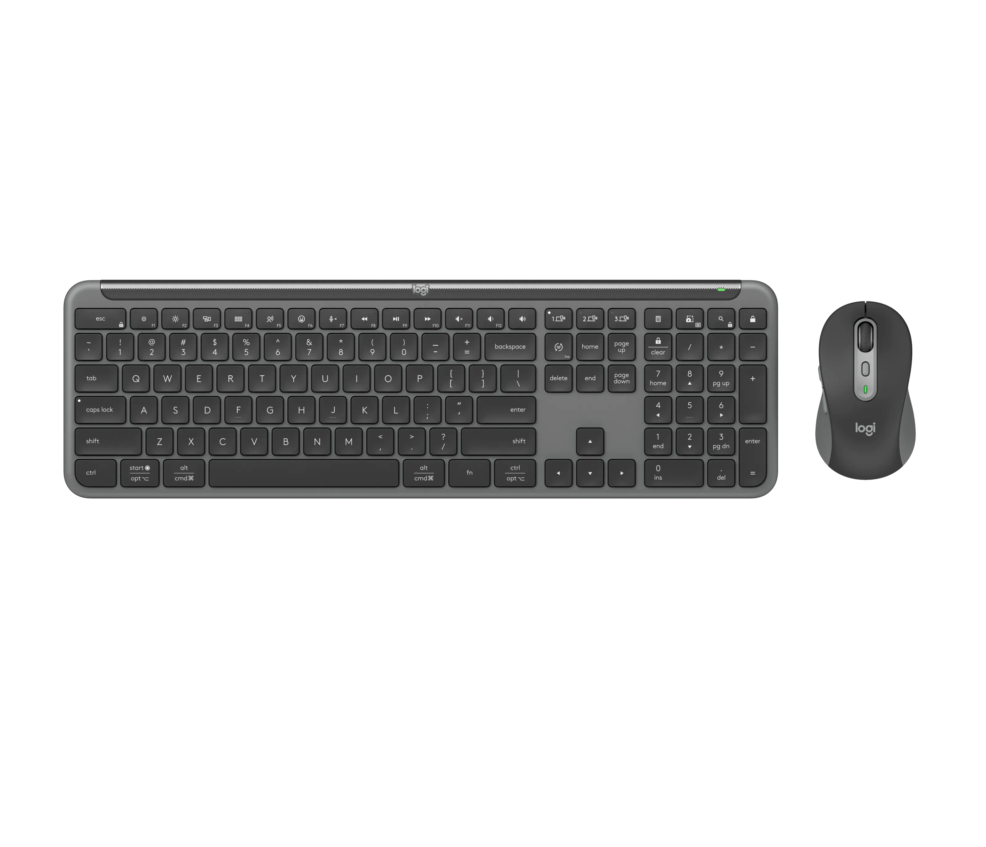 Logitech Signature Slim Wireless Mouse and Keyboard Combo MK950 | Quiet Typing | Bluetooth | Secure Receiver