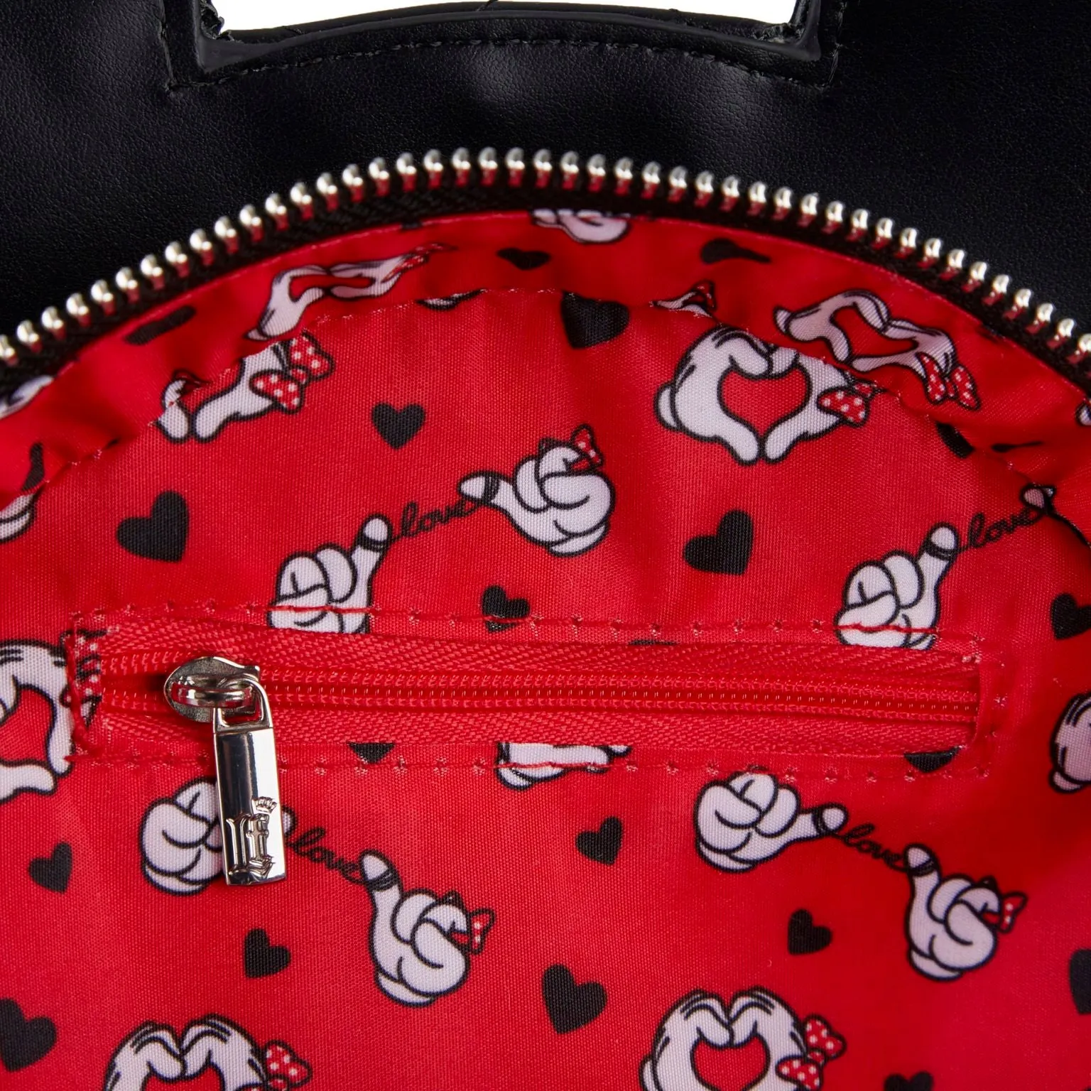 Loungefly Disney Mickey and Minnie Heart Hands Mini Backpack