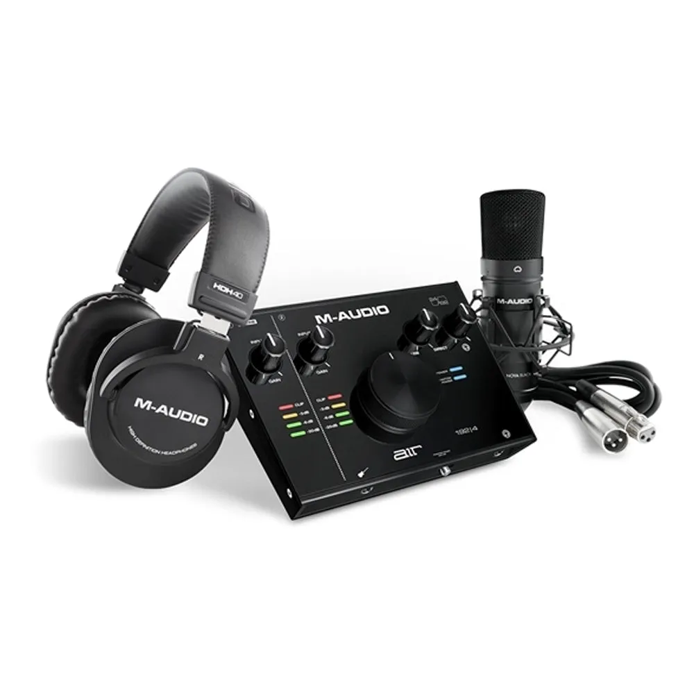 M-Audio Air 192/4 USB Audio Interface Bundle with Mic & Headphones