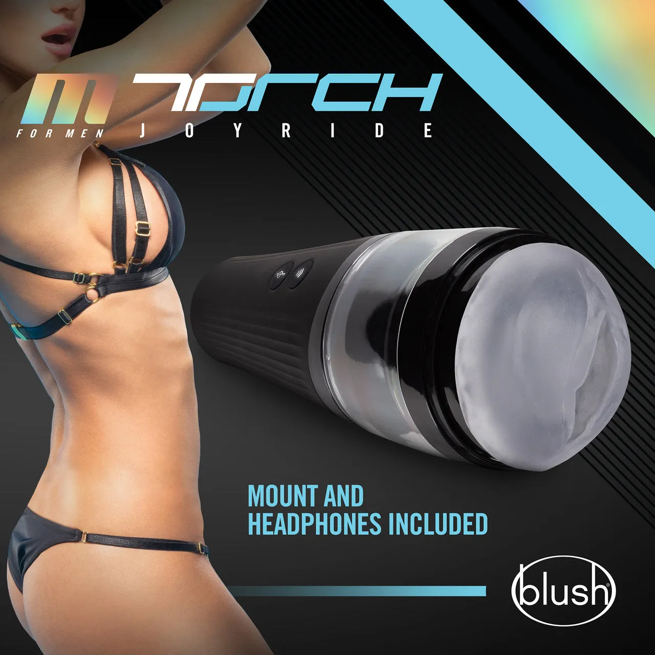 M For Men Torch Joyride Auto Stroker Penis Masturbator By Blush - Frosted