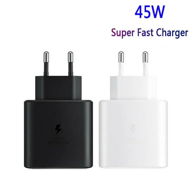 M135 45W USB-C Fast Charger with EU Plug and Dual Port Compatibility