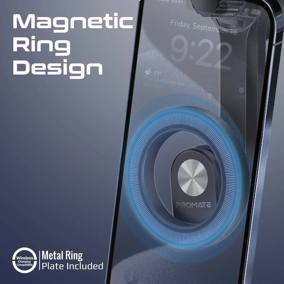 MagGrip™ Cradleless Magnetic Ring Smartphone Holder for AC Vent