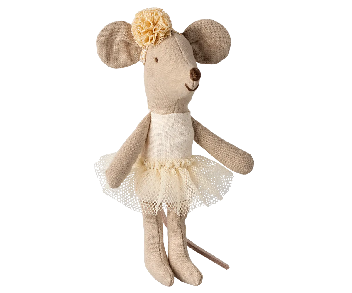 Maileg Off White Ballerina Mouse – Little Sister