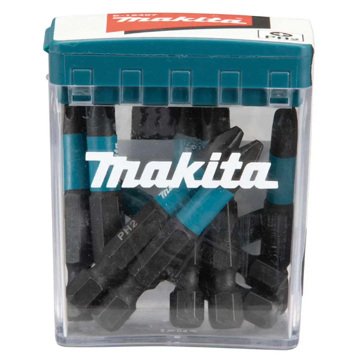 Makita E-12407 PH2 50mm Screw Impact Black Bit Set Of 10 Piece