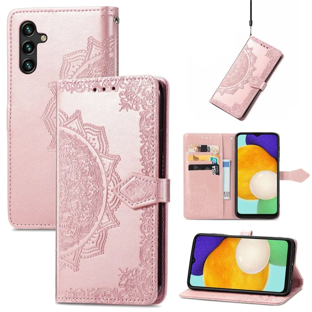 Mandala Samsung Galaxy A13 5G Flip case - Rose Gold