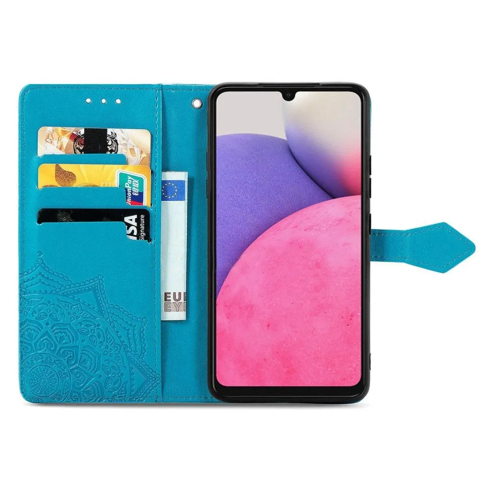 Mandala Samsung Galaxy A73 Flip case - Blue