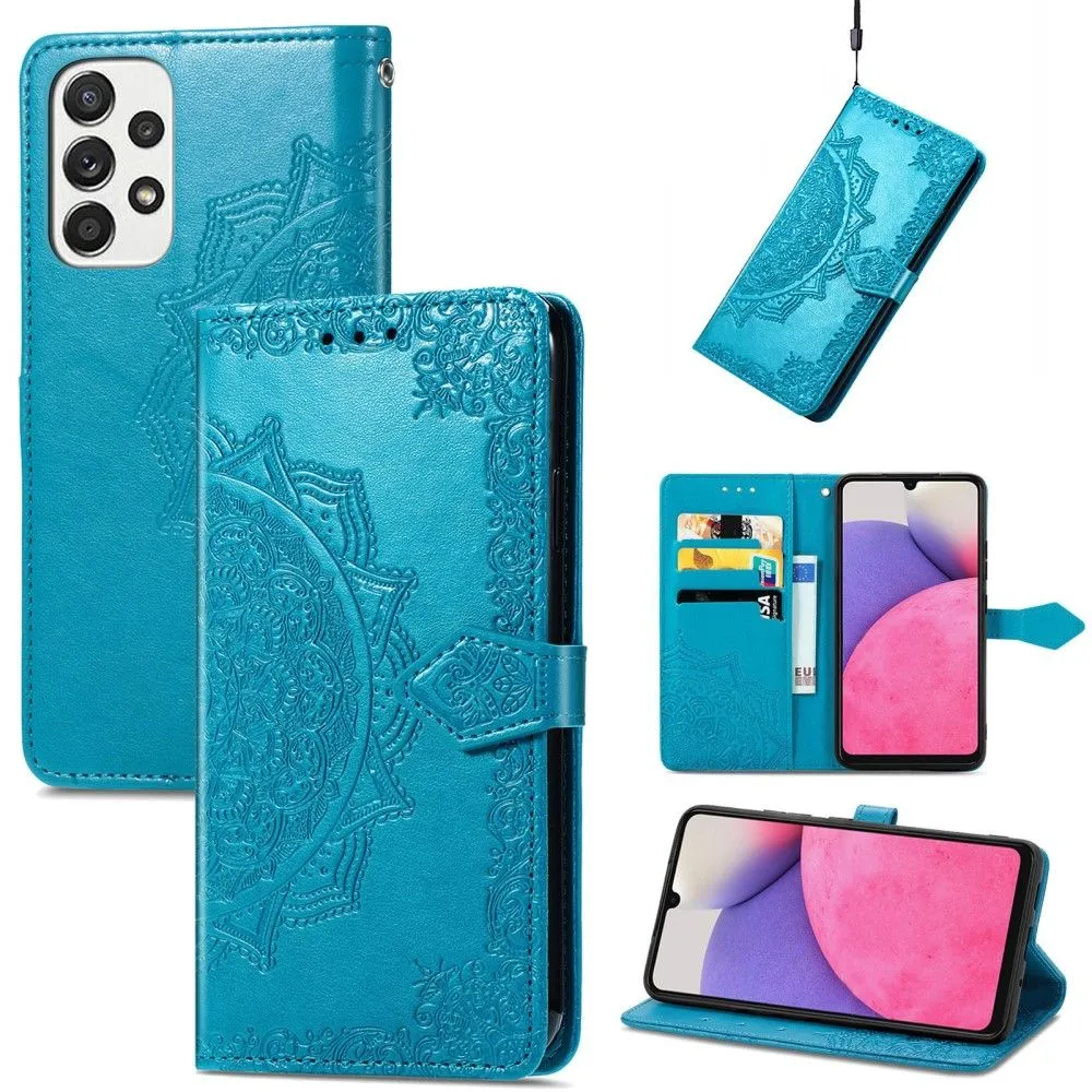 Mandala Samsung Galaxy A73 Flip case - Blue