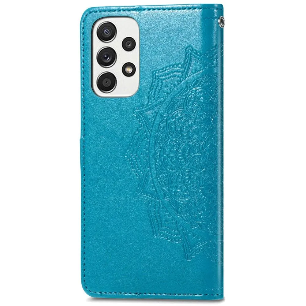 Mandala Samsung Galaxy A73 Flip case - Blue