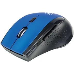 Manhattan 179294 Curve Wireless Optical Mouse (Blue/Black)