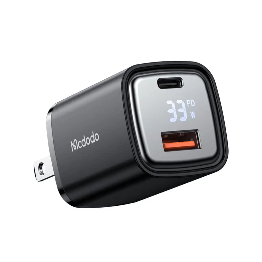 Mcdodo 33W PD QC Charger (US/UK/EU Plug, Digital Display)