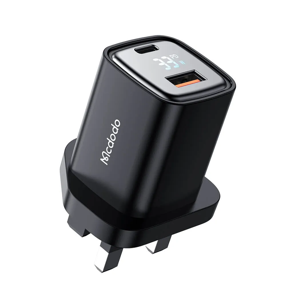 Mcdodo 33W PD QC Charger (US/UK/EU Plug, Digital Display)