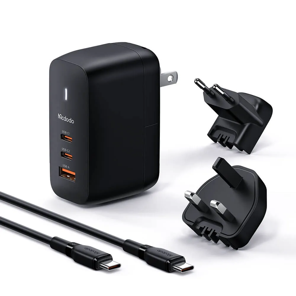 Mcdodo 65W GaN Universal Charger with Cable - Mecha Series(EU/UK/US Plug, Reddot Winner 2021)