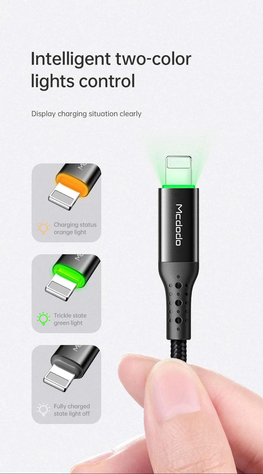 Mcdodo CA-741 | USB to Lightning Mobile Cable | Auto Power Off