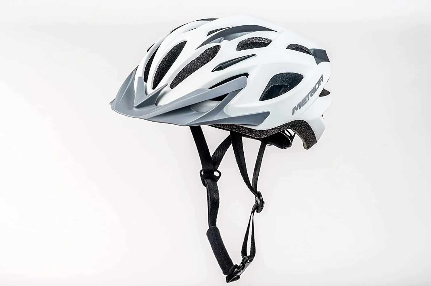 Merida Charger KJ201 Cycle Helmet | Matt White & Grey