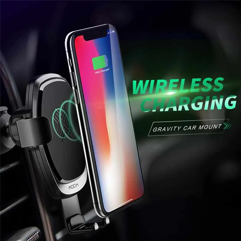 Metal Gravity Car Holder and Wireless Charger