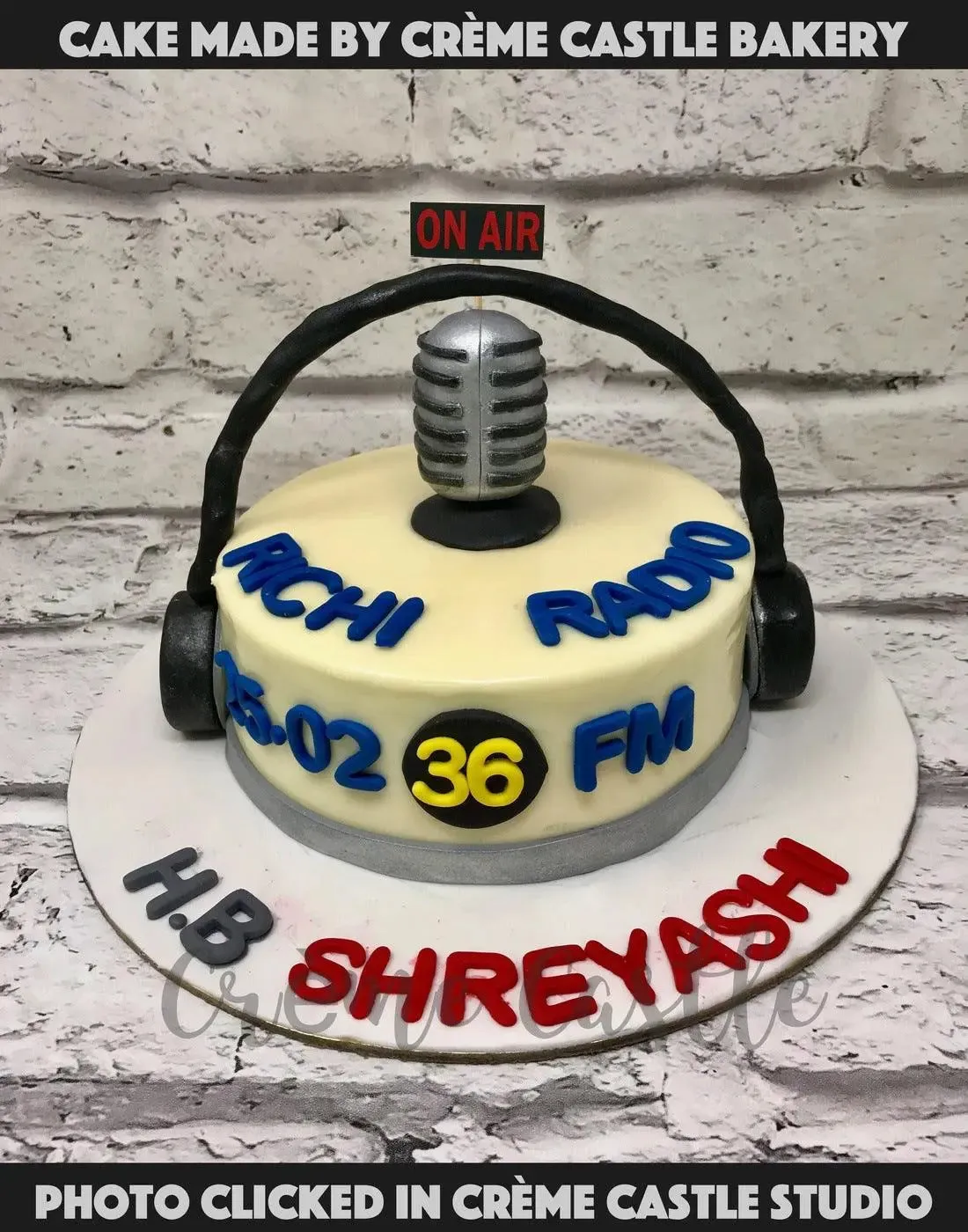 Mic and Headphone Cake