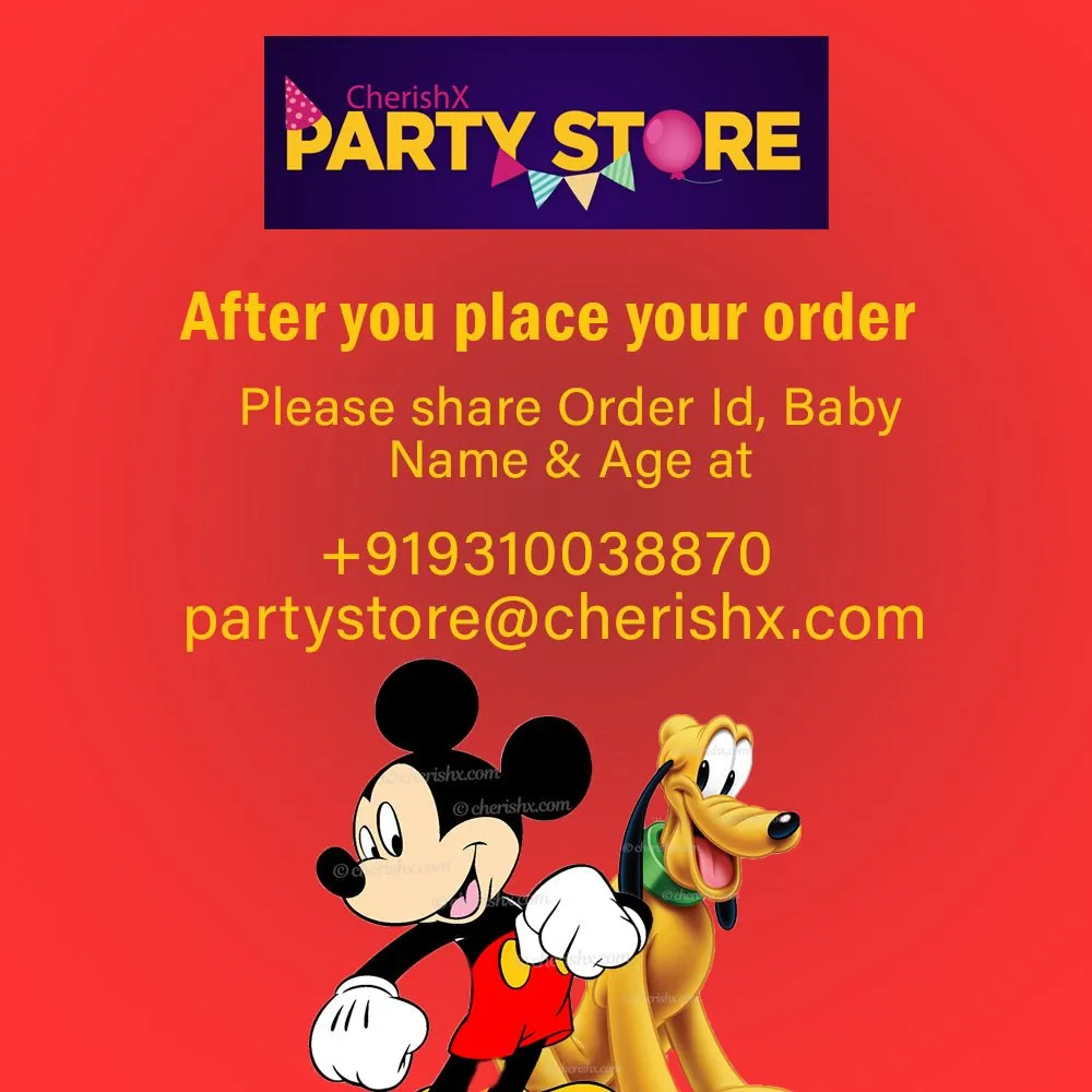 Mickey Mouse Personalized Welcome Board for Kids Birthday