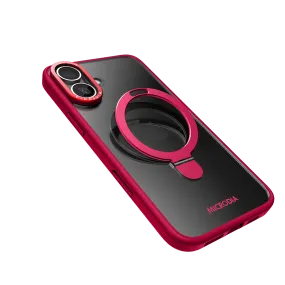 MICRODIA CRYSTAL RING Matte Protective iPhone Case with Kickstand - Ruby Fusion