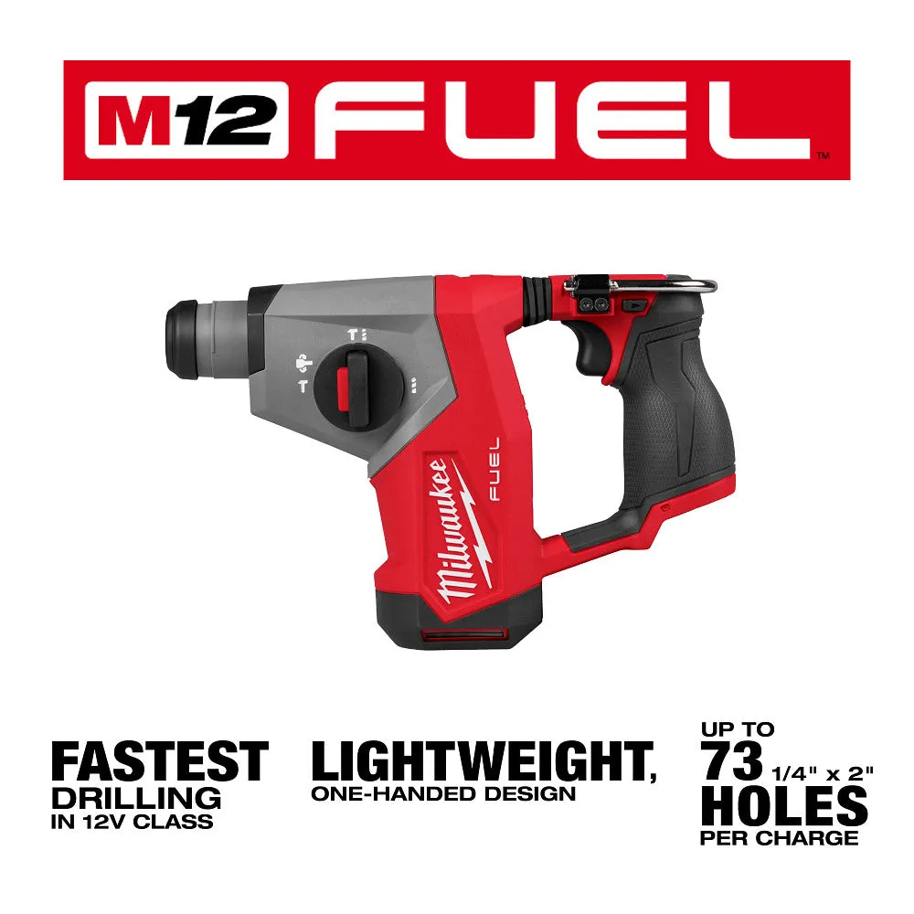 Milwaukee 2508-20 M12 FUEL 12V 5/8" SDS Plus Rotary Hammer Drill - Bare Tool