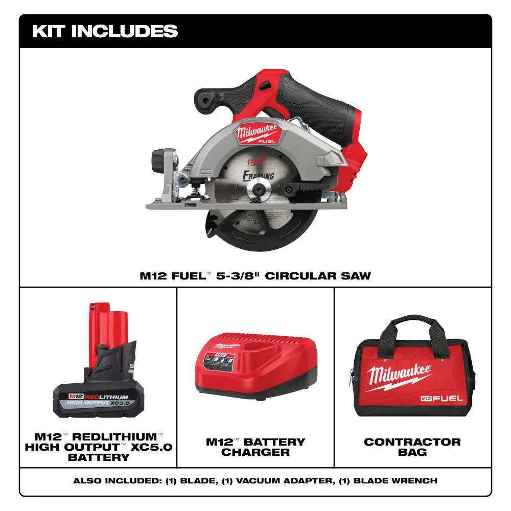 Milwaukee 2521-21HO M12 FUEL 12V 5-3/8" Cordless Circular Saw Kit