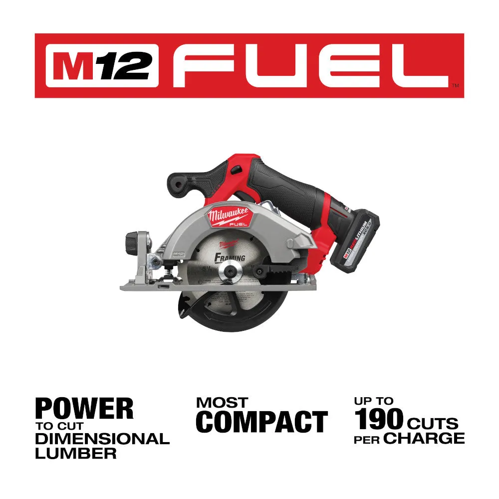 Milwaukee 2521-21HO M12 FUEL 12V 5-3/8" Cordless Circular Saw Kit