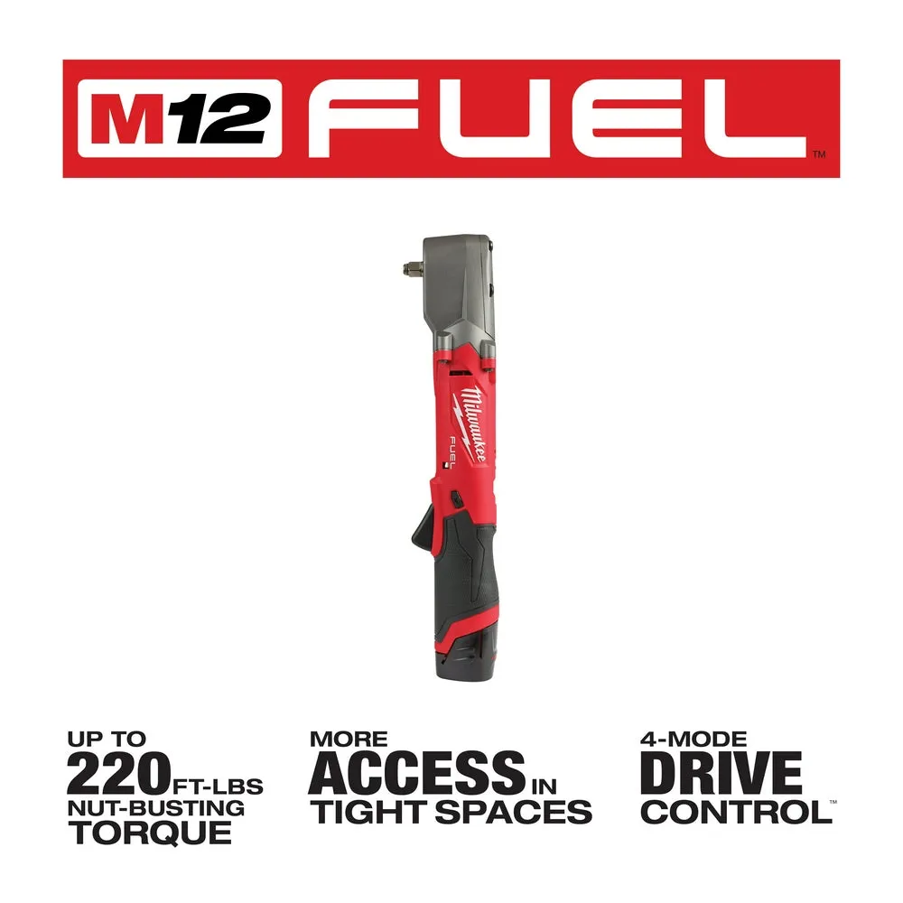 Milwaukee 2564-22 M12 FUEL 12V 3/8" Cordless Right Angle Impact Wrench Kit