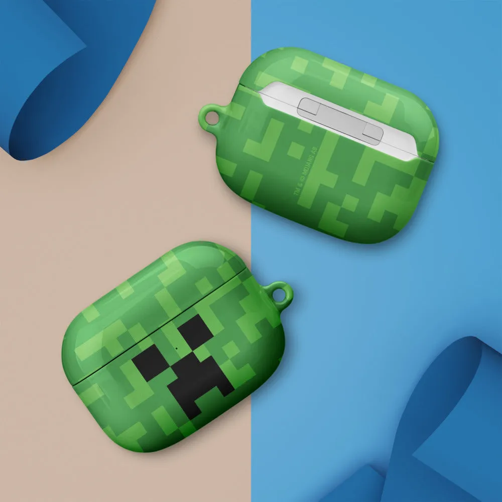 Minecraft Creeper Big Face Airpod Case