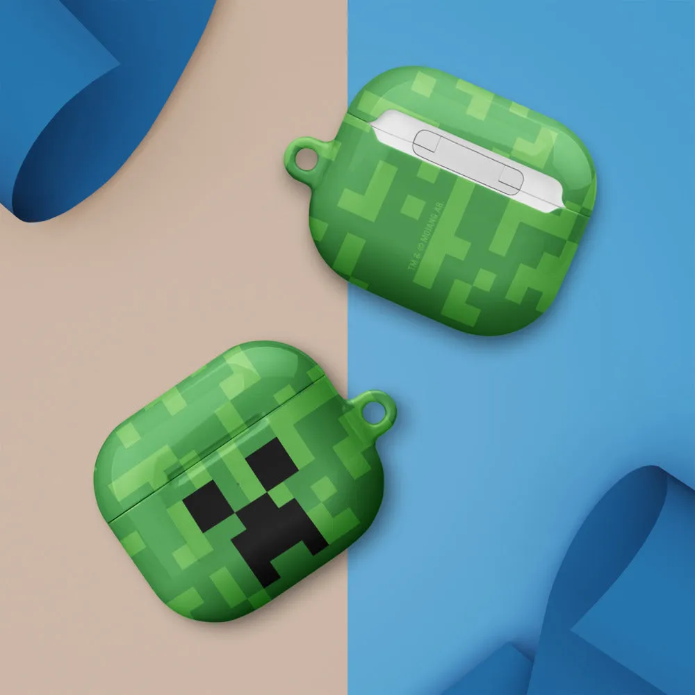 Minecraft Creeper Big Face Airpod Case