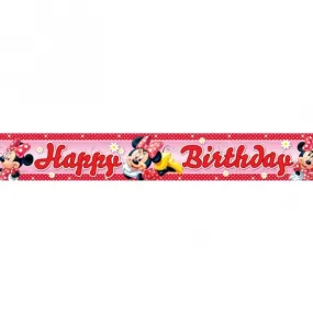 Minnie Mouse Daisies Foil Banner